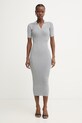 Fracomina sukienka bodycon z wiskozy szary FS26SD5001K564Q7