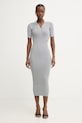 Fracomina sukienka bodycon z wiskozy szary FS26SD5001K564Q7