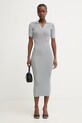 Fracomina sukienka bodycon z wiskozy FS26SD5001K564Q7 szary SS26