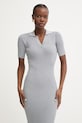 Fracomina sukienka bodycon z wiskozy szary FS26SD5001K564Q7