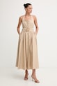 Fracomina sukienka beżowy FS26SD2003W40001