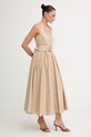 Fracomina sukienka FS26SD2003W40001 beżowy SS26