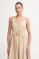 Fracomina sukienka beżowy FS26SD2003W40001