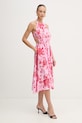 Fracomina vestito d'estate con lino FS26SD2012W622K9 rosa SS26