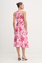 Odzież Fracomina sukienka letnia z dodatkiem lnu FS26SD2012W622K9 różowy