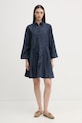 United Colors of Benetton haljina traper mornarsko plava 40QFDV0CA