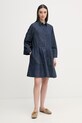 United Colors of Benetton haljina traper 40QFDV0CA mornarsko plava SS26