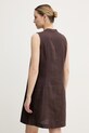 Odjeća United Colors of Benetton ljetna haljina od lana 4AGHDV0CC smeđa