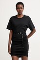 Pinko платье из хлопка чёрный 106909.A3AR