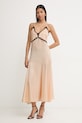 Pinko φόρεμα lingerie μπεζ 106894.A3AV