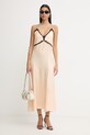 Pinko sukienka bieliźniana 106894.A3AV beżowy SS26