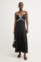 Pinko φόρεμα lingerie 106894.A3AV μαύρο SS26