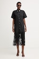 Pinko šaty bavlnené 106827.A2LD čierna SS26