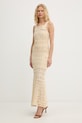 Oblečenie Pinko morská sukňová silueta šaty s bavlnou 106862.A3B8 béžová