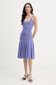Pinko sukienka z wiskozą 106940.A3BD fioletowy SS26