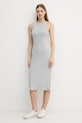 Calvin Klein Jeans sukienka LV047F242G szary SS26