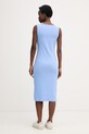 Odzież Calvin Klein Jeans sukienka bawełniana z elastanem LV047F257G niebieski