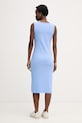 Odzież Calvin Klein Jeans sukienka bawełniana z elastanem LV047F257G niebieski