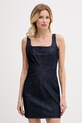 Calvin Klein Jeans šaty rifľové tmavomodrá LV047F793G