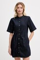 Calvin Klein Jeans šaty rifľové tmavomodrá LV047F797G