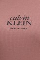 Calvin Klein Jeans sukienka bawełniana z elastanem LV044F241G brązowy