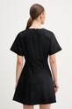 Odjeća Calvin Klein Jeans haljina A-kroja od pamuka s elastanom LV047F003G crna