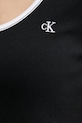 Calvin Klein Jeans φόρεμα βαμβάκι με ελαστάν LV047F224G μαύρο