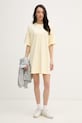 Calvin Klein Jeans рокля от памук LV047F228G жълт SS26
