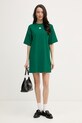 Calvin Klein Jeans рокля от памук LV047F228G зелен SS26