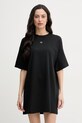 Calvin Klein Jeans šaty bavlnené čierna LV047F228G