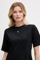 Calvin Klein Jeans šaty bavlnené čierna LV047F229G