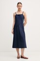 Calvin Klein Jeans šaty rifľové tmavomodrá LV047F747G