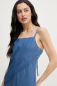 Calvin Klein Jeans poletna obleka iz denima modra LV047F748G