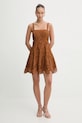 Charo Ruiz Ibiza sukienka Zeph 263603 brązowy SS26