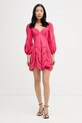 Charo Ruiz Ibiza šaty s bavlnou Esmare 263605 ružová SS26
