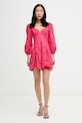 Charo Ruiz Ibiza šaty s bavlnou Esmare 263605 ružová SS26