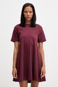 Marc O'Polo sukienka bawełniana bordowy 5000008224