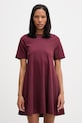 Marc O'Polo sukienka bawełniana bordowy 5000008224
