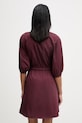 Odzież Marc O'Polo sukienka z bawełną 5000008225 bordowy