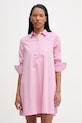 Marc O'Polo srajčna obleka z lyocellom roza 5000008249