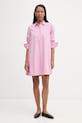 Marc O'Polo srajčna obleka z lyocellom 5000008249 roza SS26