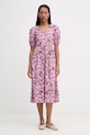 Marc O'Polo sukienka z wiskozą różowy 5000008258