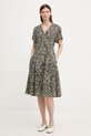 Marc O'Polo sukienka letnia z wiskozy zielony 5000013209