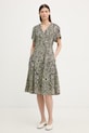 Marc O'Polo sukienka letnia z wiskozy zielony 5000013209