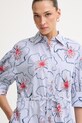 Tommy Hilfiger košeľové šaty bavlnené SUMMER modrá WW0WW49645