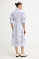 Oblečenie Tommy Hilfiger košeľové šaty bavlnené SUMMER WW0WW50546 modrá