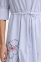 Tommy Hilfiger košeľové šaty bavlnené SUMMER WW0WW50546 modrá