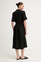 Îmbrăcăminte Tommy Hilfiger rochie de vară din in WW0WW49633 negru