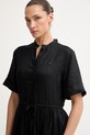 Tommy Hilfiger rochie de vară din in negru WW0WW49633
