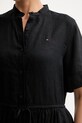Tommy Hilfiger rochie de vară din in WW0WW49633 negru